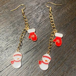 Snowman Earrings